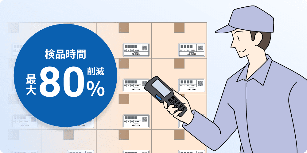 検品時間最大80%削減