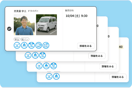 画像：ドライバー決定